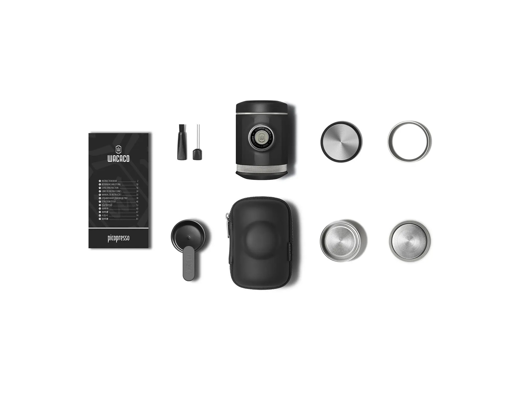 Wacaco Picopresso + tvrdé puzdro | Manuálny espresso kávovar | SNAILER