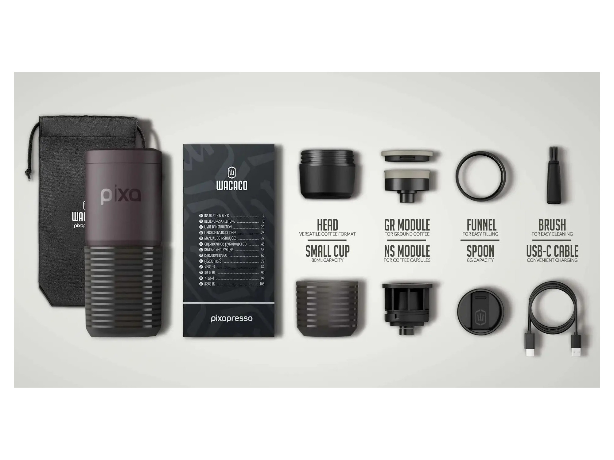 Wacaco Pixapresso – aku cestovný espresso kávovar | SNAILER®