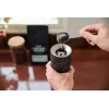Portable battery-powered electric coffee grinder with 28 grind setting