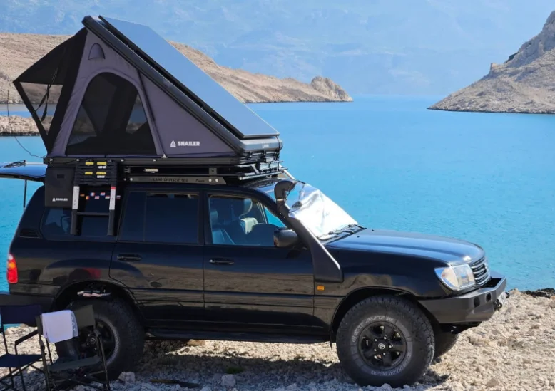 Snailer Alduo stresny stan na aute Toyota Land Cruiser - fotografia zakaznika z krajiny Rakusko