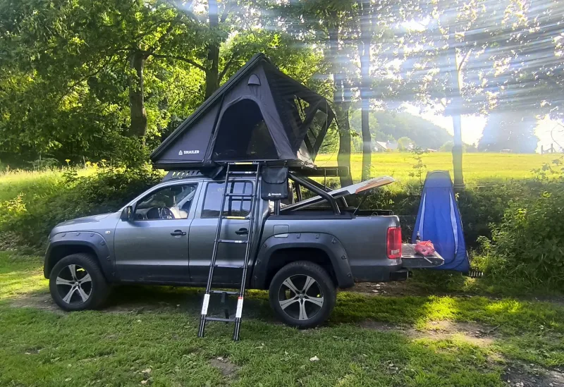 Snailer Alduo stresny stan na aute Volkswagen Amarok - fotografia zakaznika z krajiny Polsko